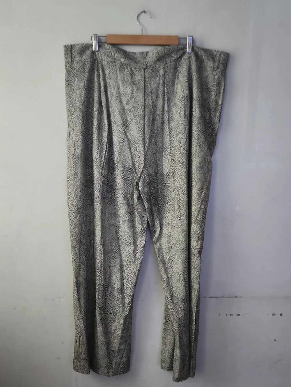 Men's Gray Patterned Dress Pants by NECELAN